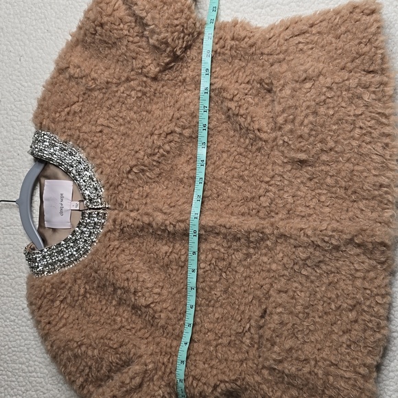 NWT Cinq A Sept Shearling Christie Jacket Sz Large Camel - Picture 6 of 11